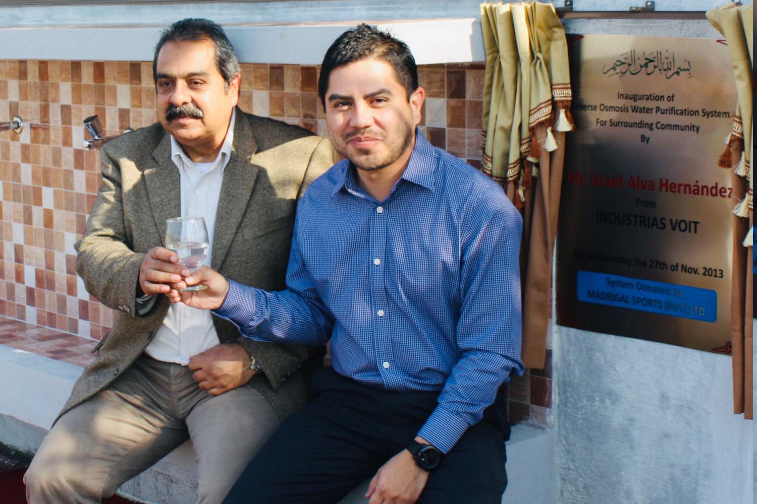 The opening of Clean Water Plant for the community around Madrigal.