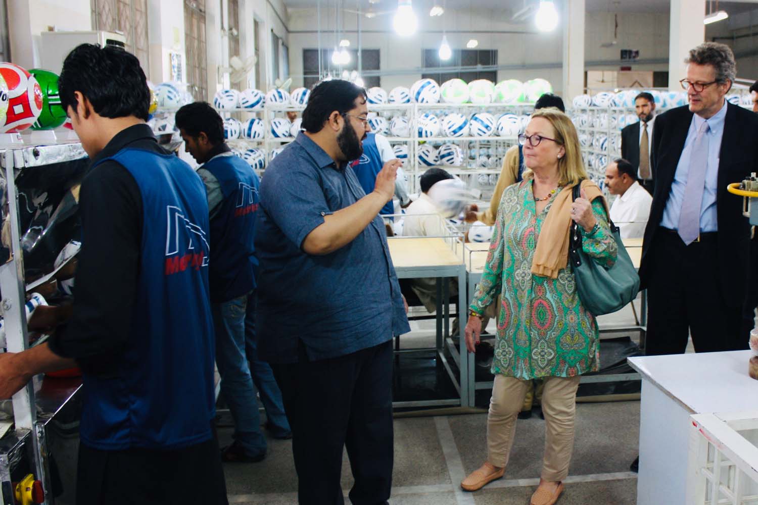 A production tour of our facility for the Swedish ambassador and the team.