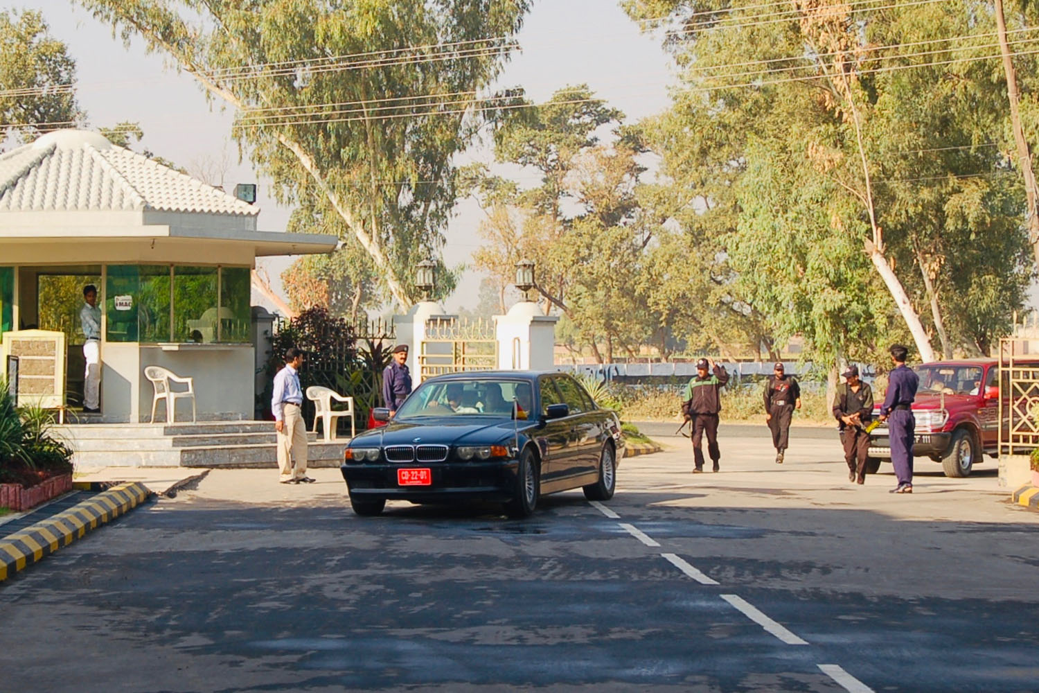 Government officials arriving at our factory on an event for the community.